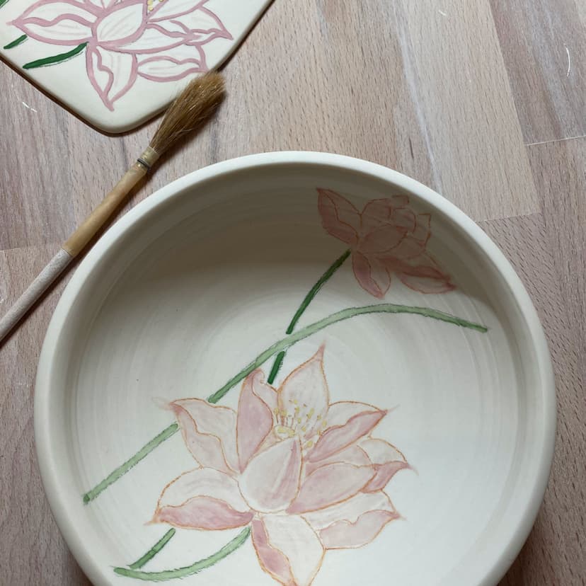 Beispielbild für den Kurs Porzellan dekorieren.